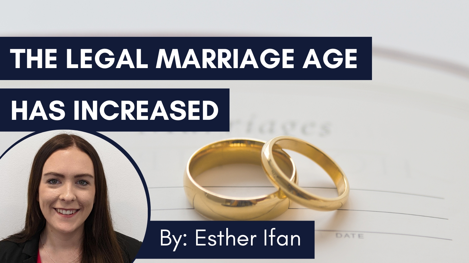 The Legal Marriage Age Has Increased   The Legal Marriage Age Has Increased SM 